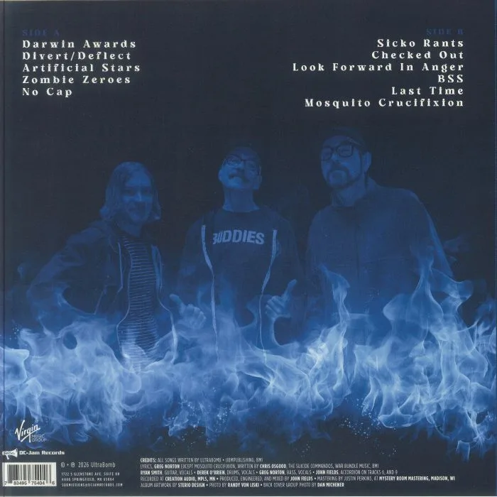 Back cover — ULTRABOMB — The Bridges That We Burn