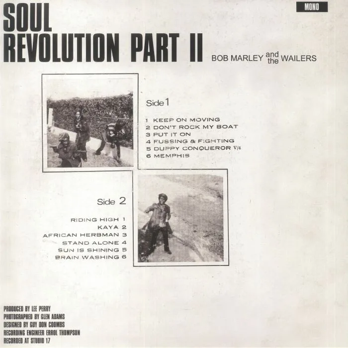 Back cover — Bob MARLEY & THE WAILERS — Soul Revolution Part II