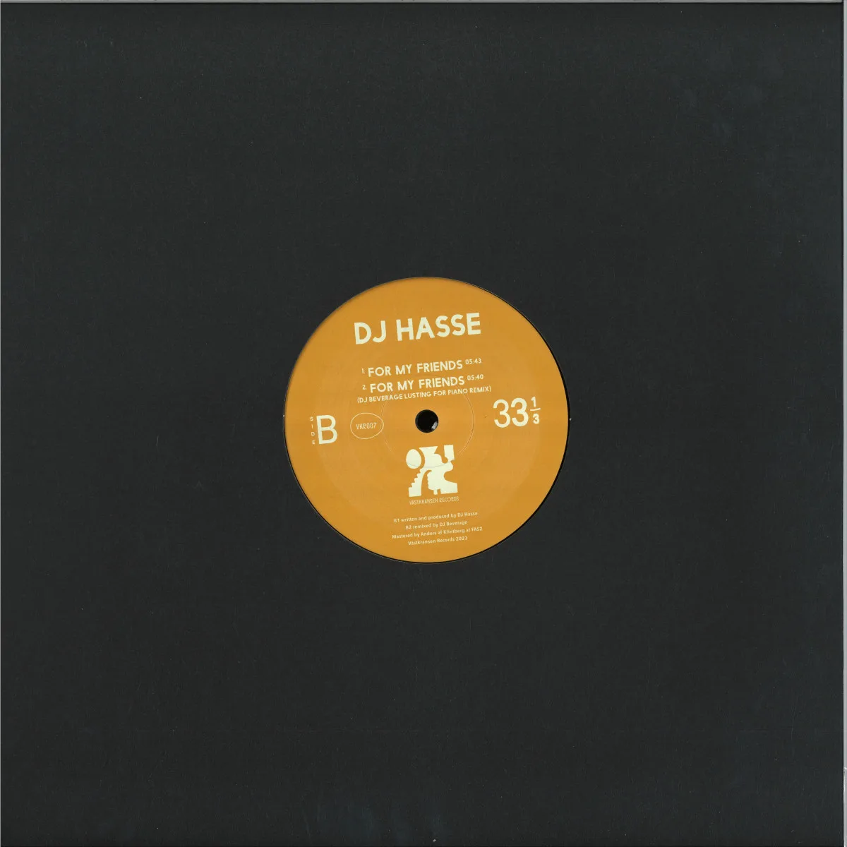 Обратная сторона обложки — Dj Hasse — Hasse's Fabrication EP