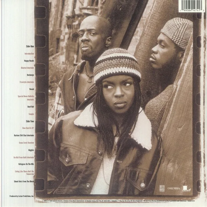 Обратная сторона обложки — FUGEES — Blunted On Reality (reissue)