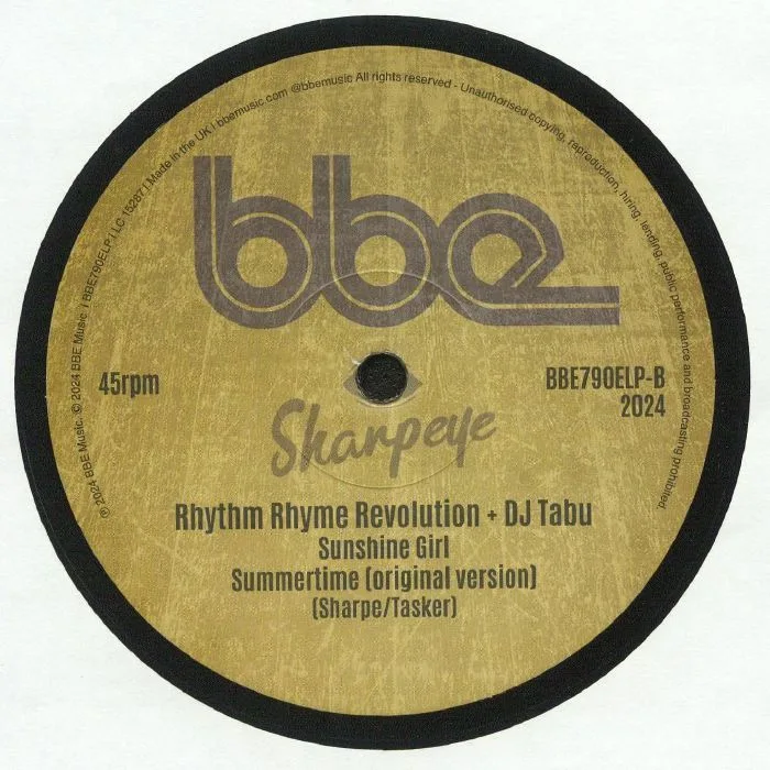 Обратная сторона обложки — RHYTHM RHYME REVOLUTION / DJ TABU — Summertime