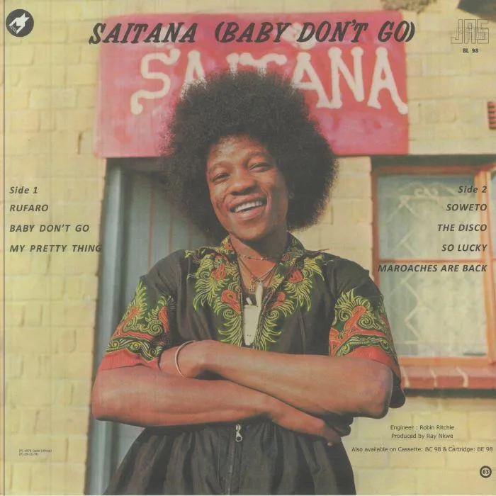 Back cover — SAITANA — Baby Don't Go (reissue)