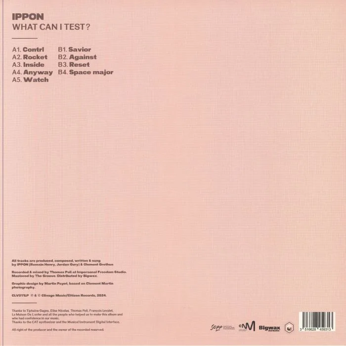 Back cover — IPPON — What Can I Test?