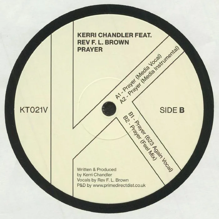 Обратная сторона обложки — Kerri Chandler Featuring Rev F. L. — Prayer EP