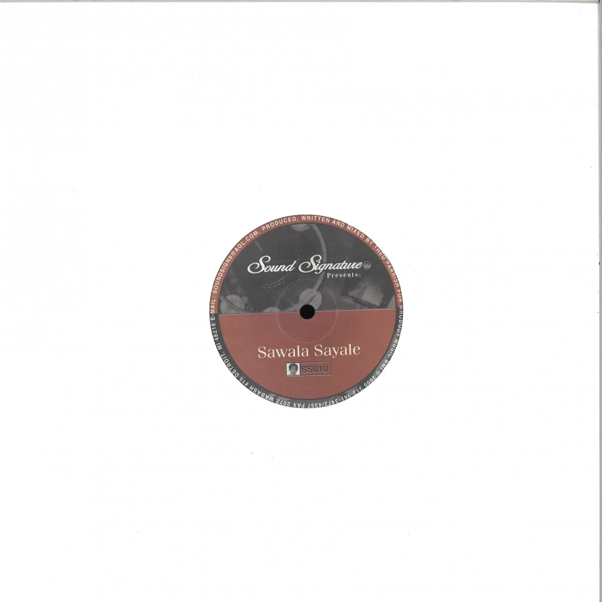 Back cover — Theo Parrish — I Can Take It