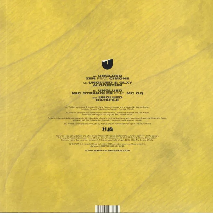 Back cover — UNGLUED — Zen