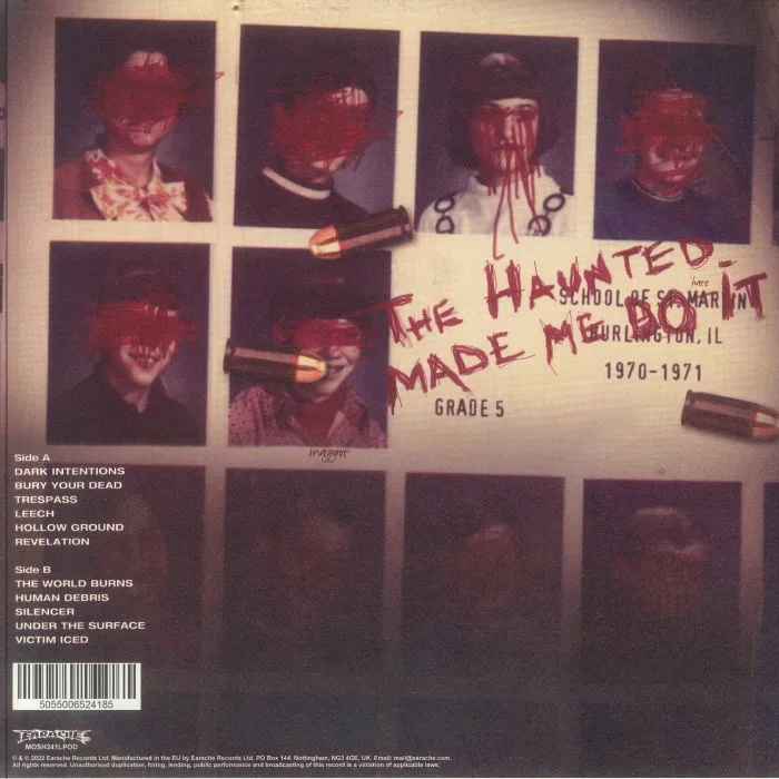 Обратная сторона обложки — The HAUNTED — Made Me Do It (reissue)