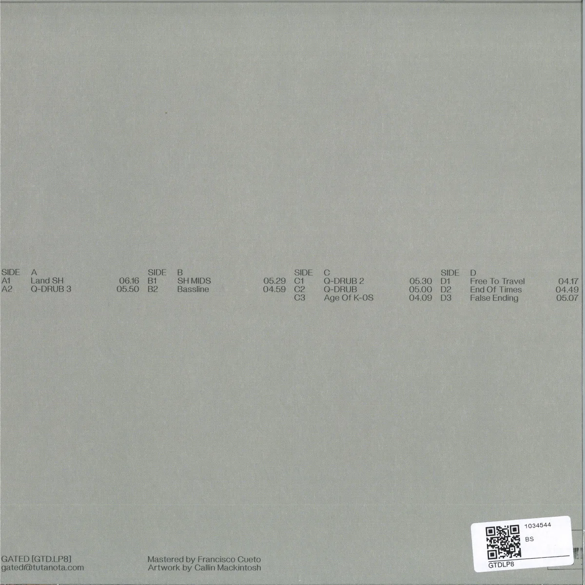 Back cover — The Jaffa Kid — Phyalla LP 2x12"