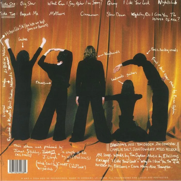 Back cover — BLOSSOMS — Gary