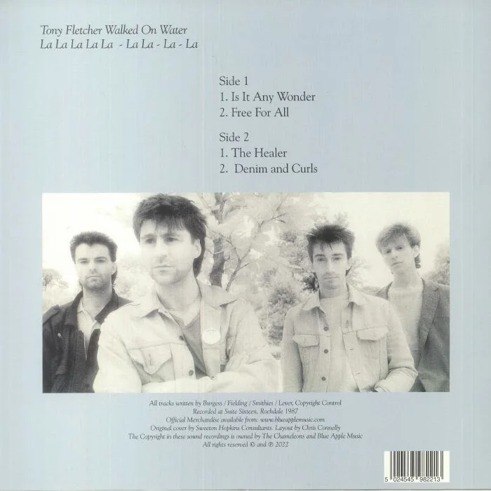 Обратная сторона обложки — The CHAMELEONS — Tony Fletcher Walked On Water