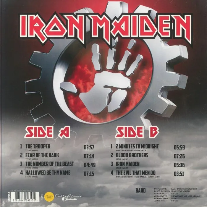 Back cover — IRON MAIDEN — Dynamo Open Air 2000