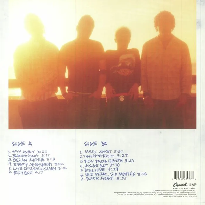 Back cover — YELLOWCARD — Ocean Avenue (20th Anniversary Edition)