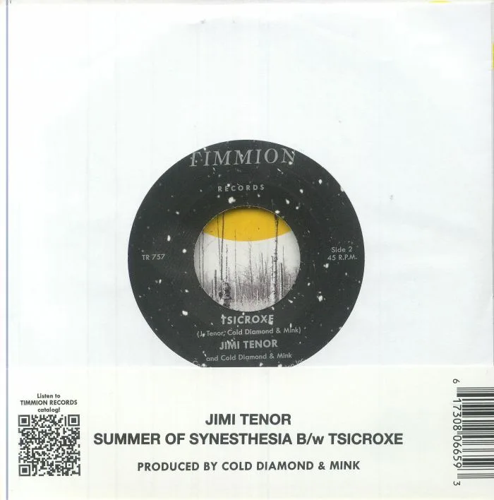 Back cover — Jimi TENOR / COLD DIAMOND & MINK — Summer Of Synesthesia