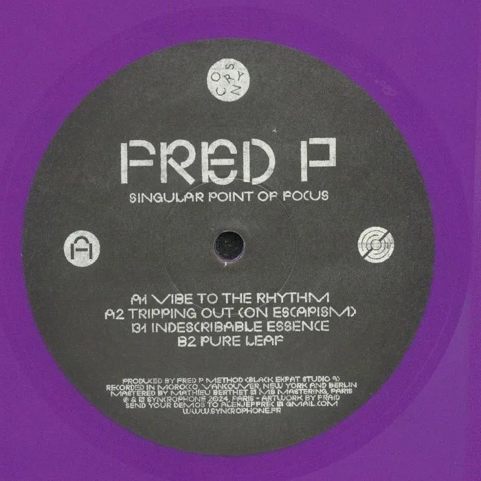 Лицевая сторона обложки — FRED P — Singular Point Of Focus