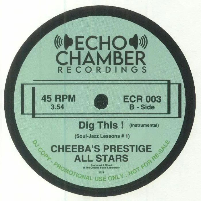 Обратная сторона обложки — CHEEBA'S PRESTIGE ALL STARS — Dig This!