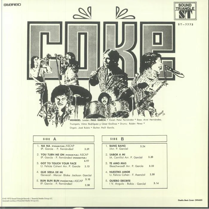 Back cover — COKE — Coke (reissue)