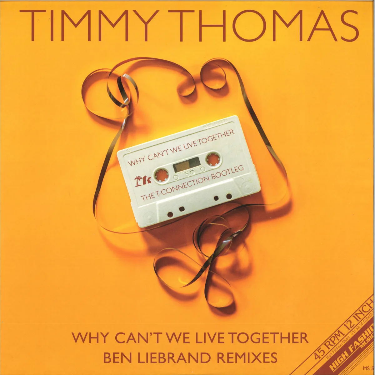 Лицевая сторона обложки — Timmy Thomas — WHY CAN'T WE LIVE TOGETHER