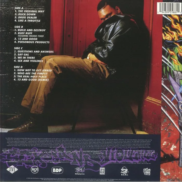Обратная сторона обложки — BOOGIE DOWN PRODUCTIONS — Sex & Violence
