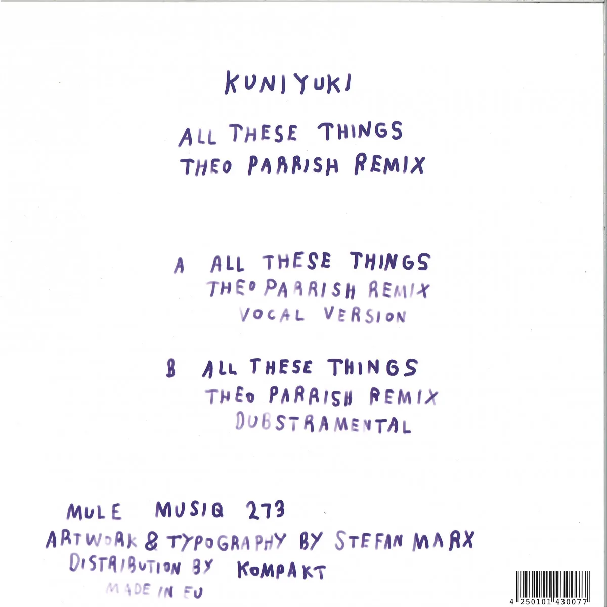 Back cover — Kuniyuki — Remixed Vol.1