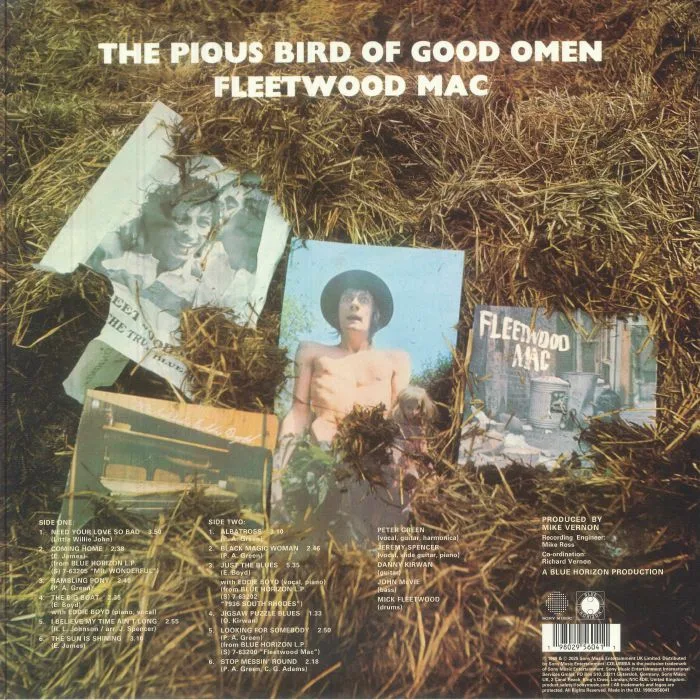 Обратная сторона обложки — FLEETWOOD MAC — The Pious Bird Of Good Omen (reissue)