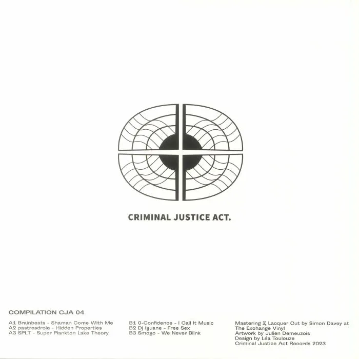 Back cover — BRAINBEATS / PASTRESDROLE / SPLT / 0 CONFIDENCE / DJ IGUANE / SMOGO — Compilation CJA 04