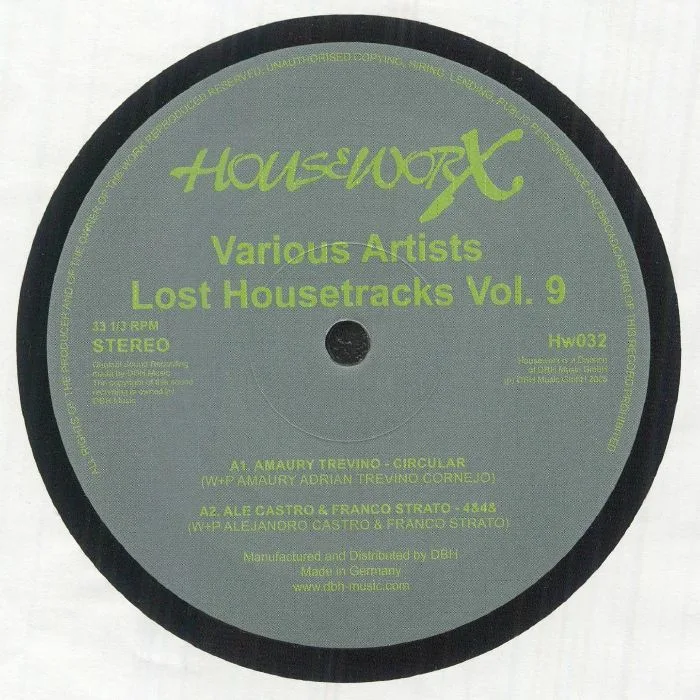 Front cover — Trevino AMAURY / ALE CASTRO / FRANCO STRATO / LUCIA SCHOLTUS / HABBEN — Lost Housetracks Vol 9