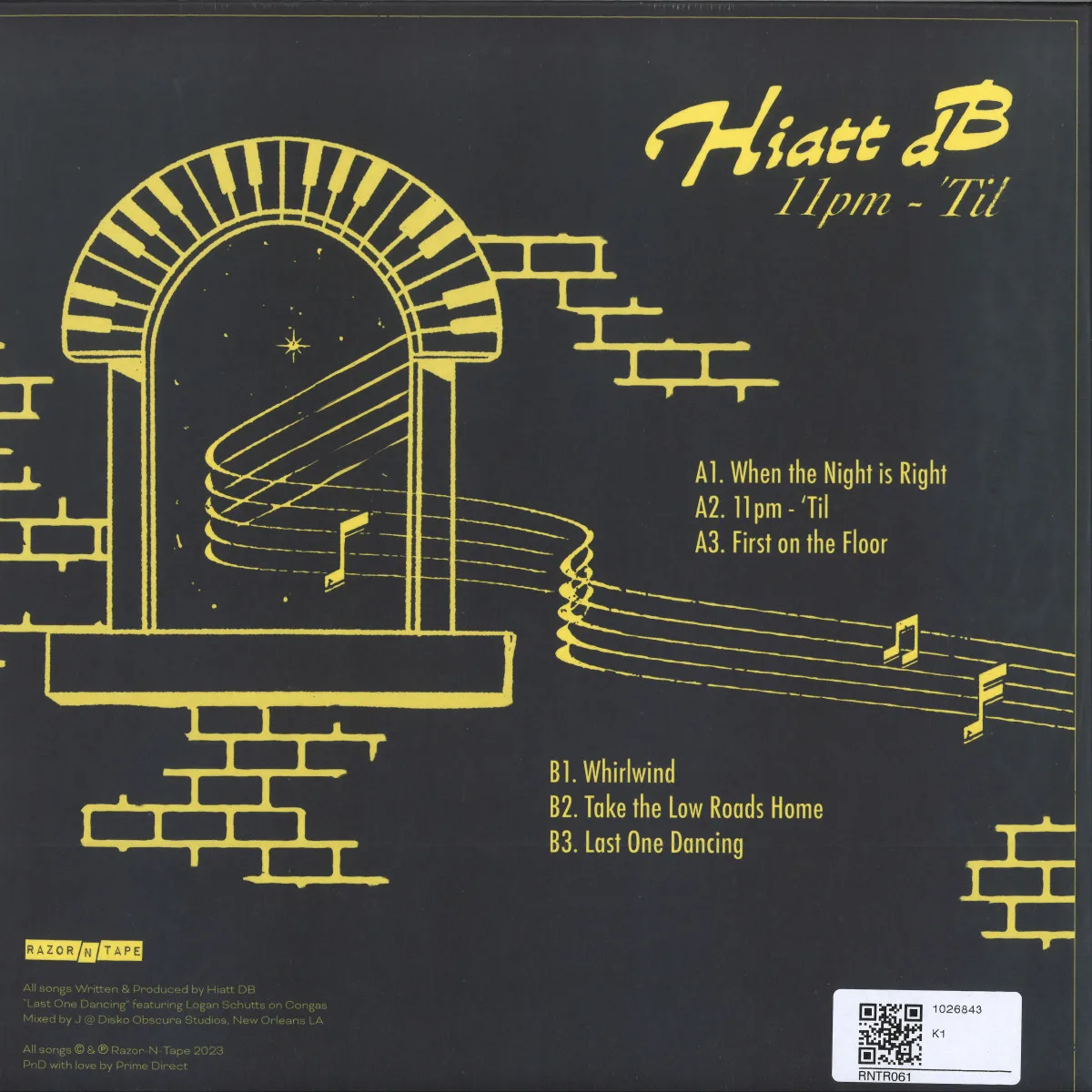 Обратная сторона обложки — Hiatt Db — 11pm - ‘Til LP