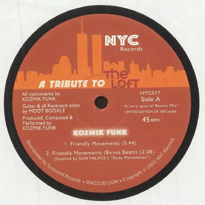 Front cover — KOZMIK FUNK — A Tribute To The Loft