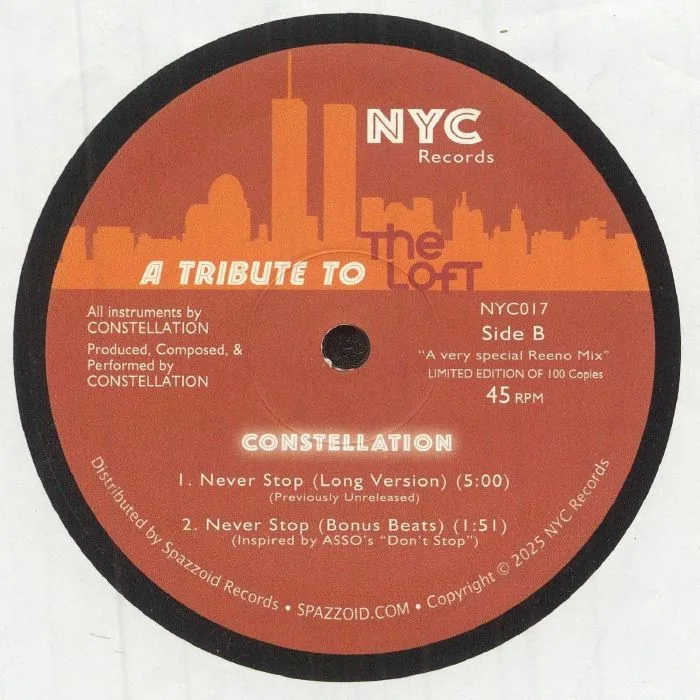 Back cover — KOZMIK FUNK — A Tribute To The Loft