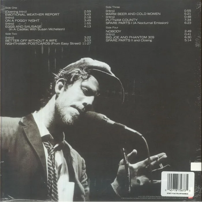 Back cover — Tom WAITS — Nighthawks At The Diner (50th Anniversary Edition)