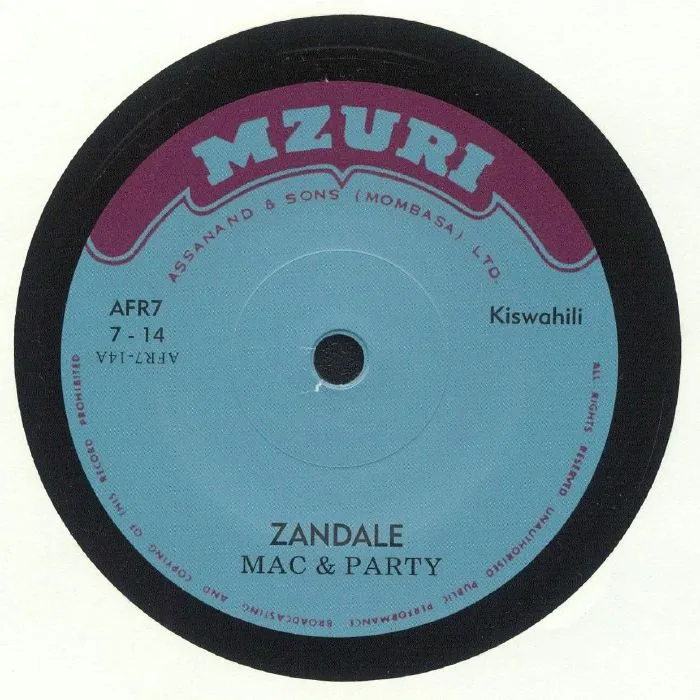 Front cover — MAC & PARTY — Zandale (reissue)