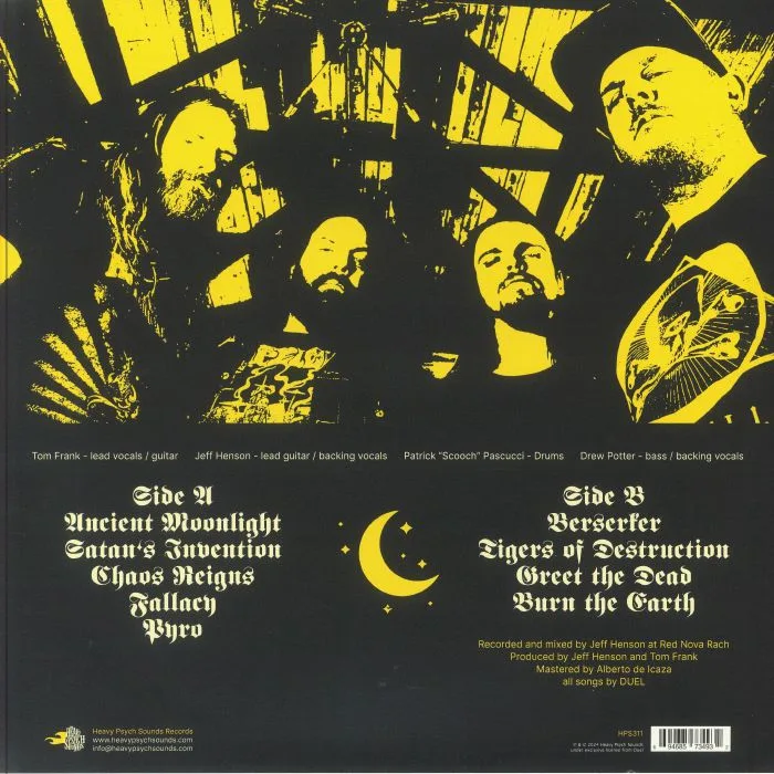 Back cover — DUEL — Breakfast With Death