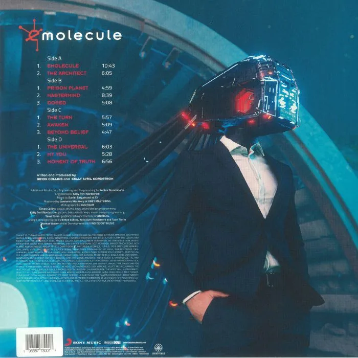 Обратная сторона обложки — EMOLECULE — The Architect