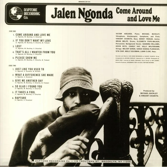 Back cover — Jalen NGONDA — Come Around & Love Me