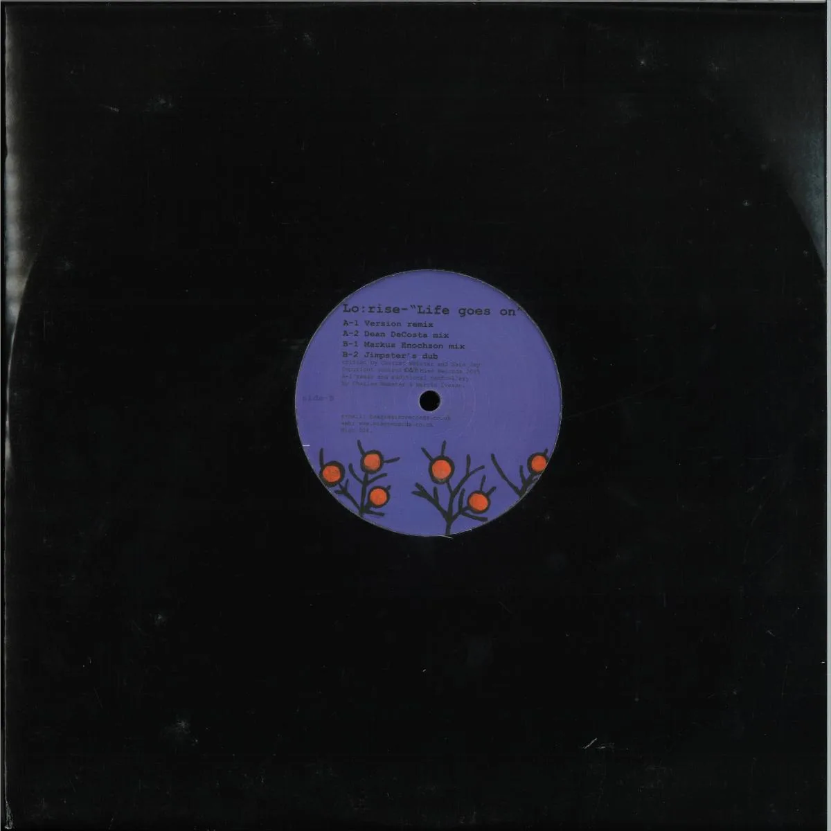 Back cover — Lo Rise — Life Goes On