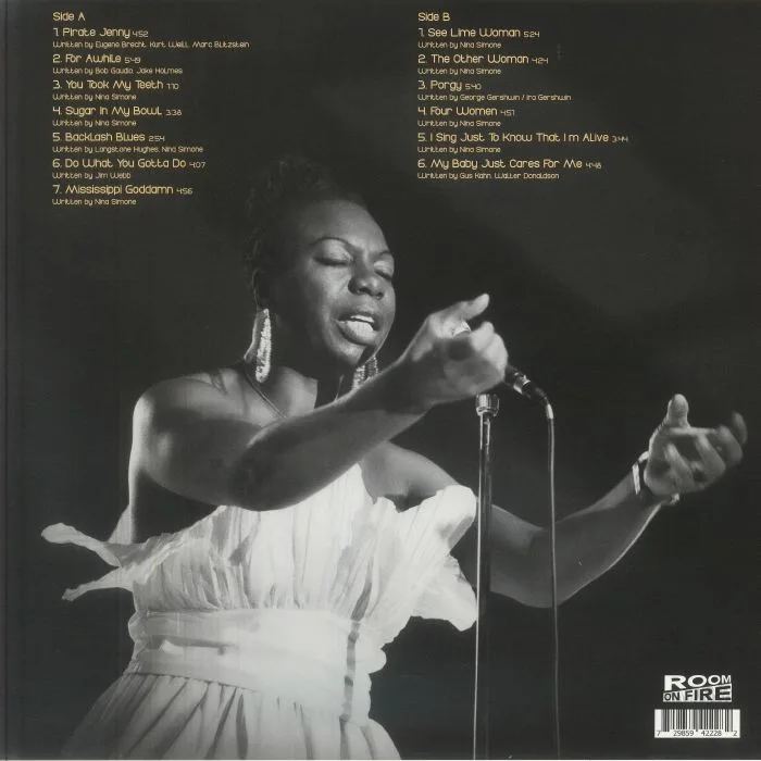 Back cover — Nina SIMONE — Live & Kickin 1985: Radio Broadcast