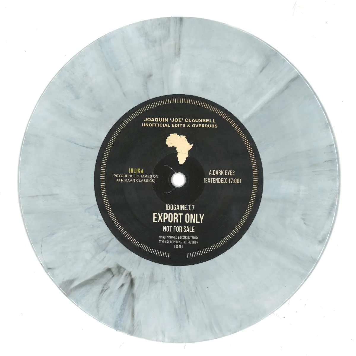Лицевая сторона обложки — Iboga — Africa Edits and Overdubs by Joaquin Joe Claussell 7"