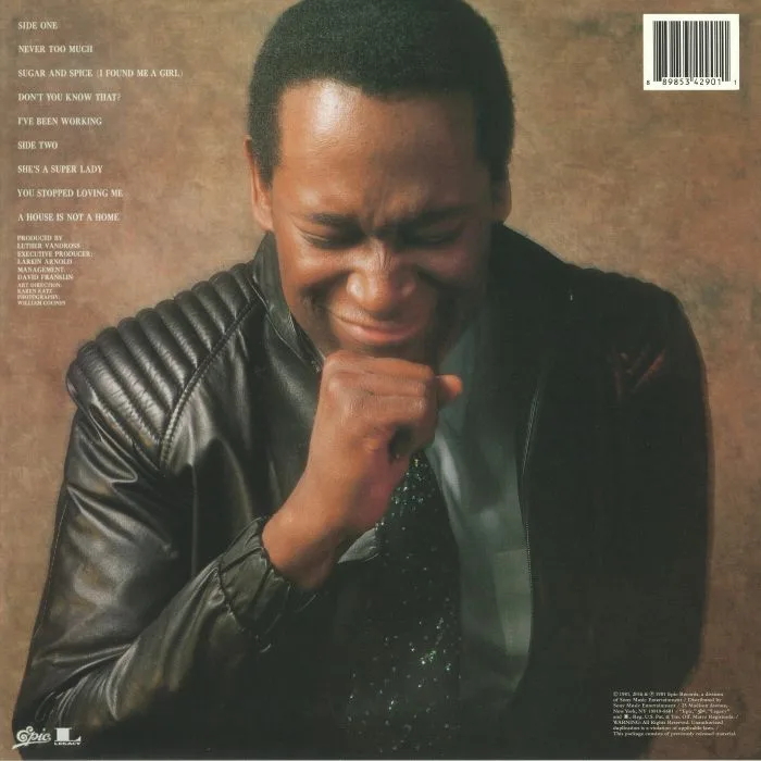 Back cover — Luther VANDROSS — Never Too Much (remastered)