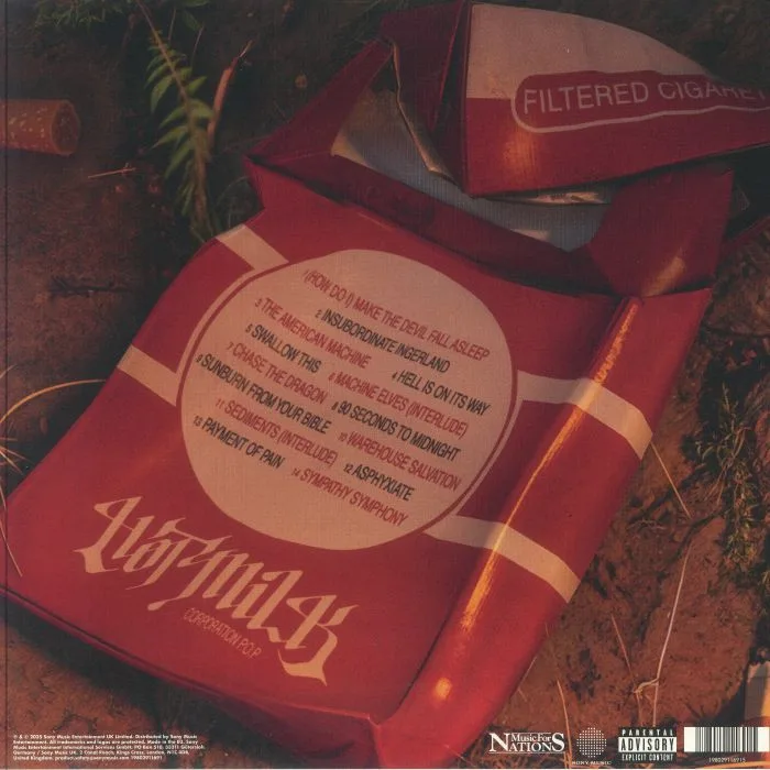 Обратная сторона обложки — HOT MILK — Corporation POP
