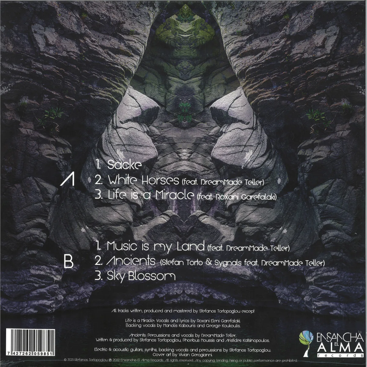 Обратная сторона обложки — Stefan Torto — Earth Calling LP