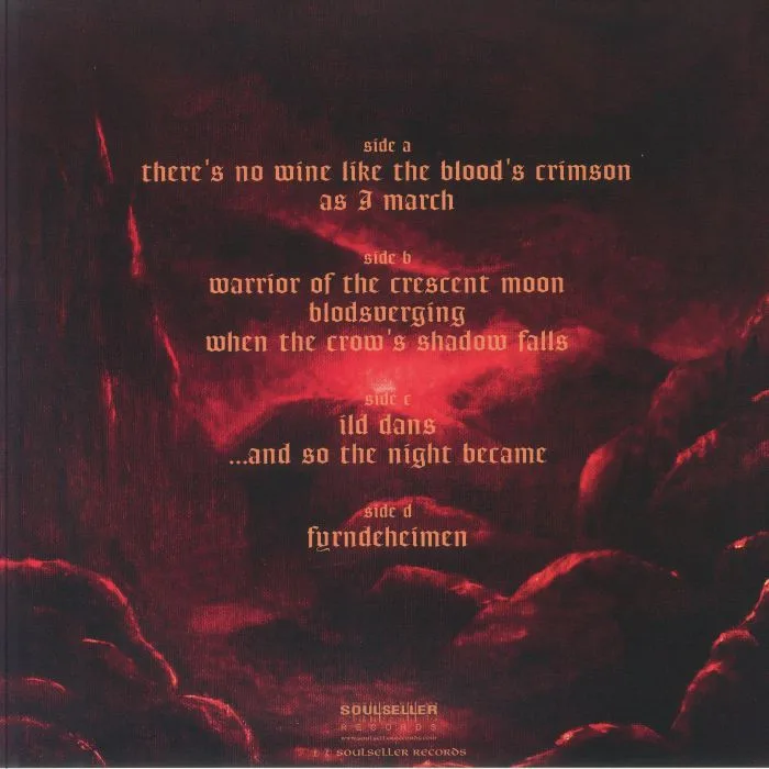 Обратная сторона обложки — AETERNUS — And So The Night Became (reissue)