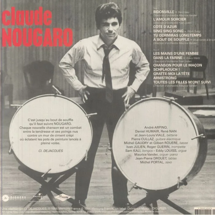 Обратная сторона обложки — Claude NOUGARO — Claude Nougaro (remastered)