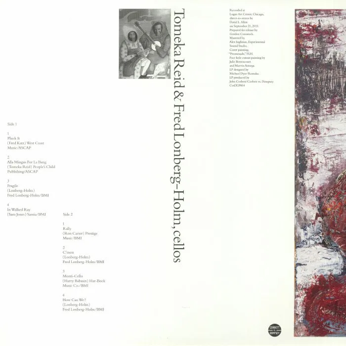 Обратная сторона обложки — Tomeka REID / FRED LONGBERG HOLM — Eight Pieces For Two Cellos