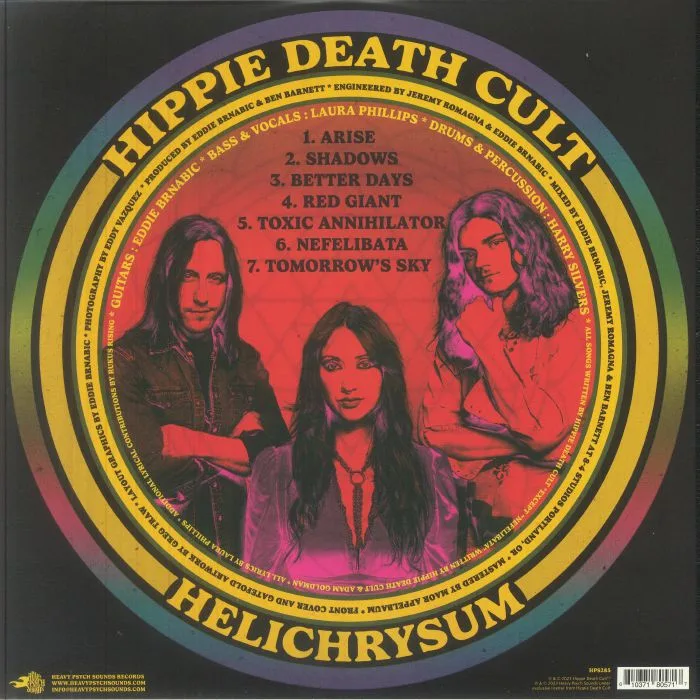 Обратная сторона обложки — HIPPIE DEATH CULT — Helichrysum