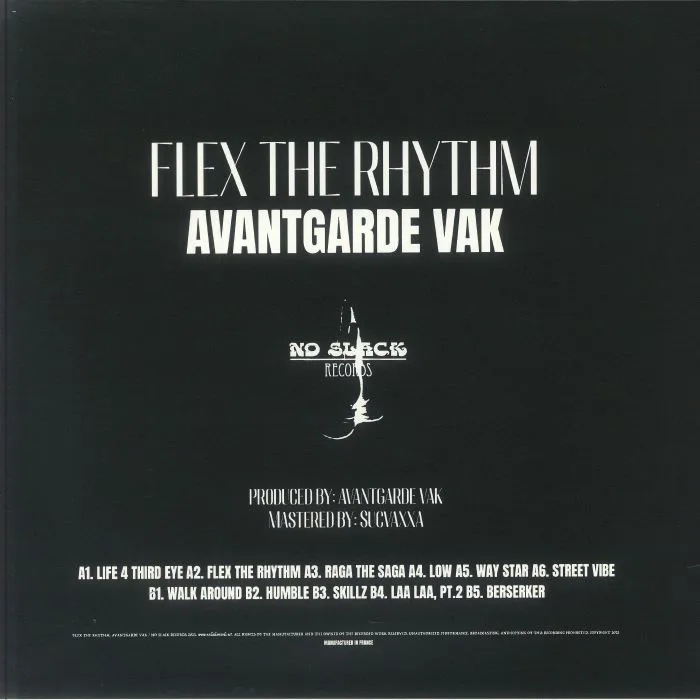 Обратная сторона обложки — AVANTGARDE VAK — Flex The Rhythm