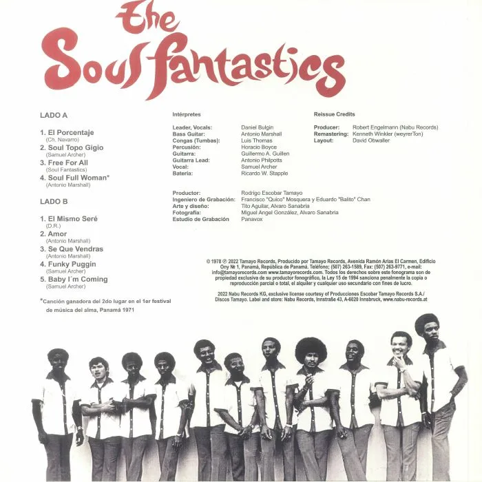 Обратная сторона обложки — The SOUL FANTASTICS — The Soul Fantastics