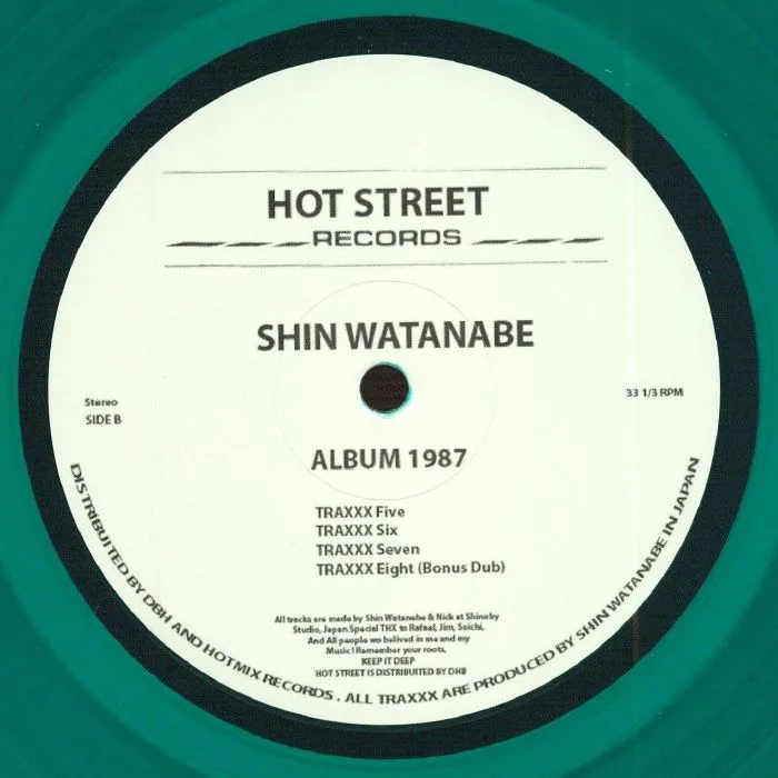 Обратная сторона обложки — Shin WATANABE — Album 1987