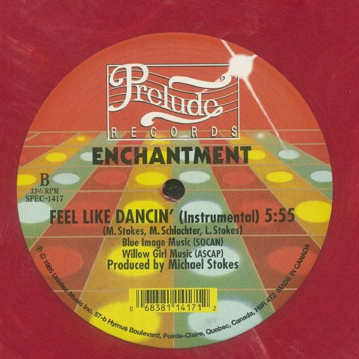Обратная сторона обложки — ENCHANTMENT — Feel Like Dancin'