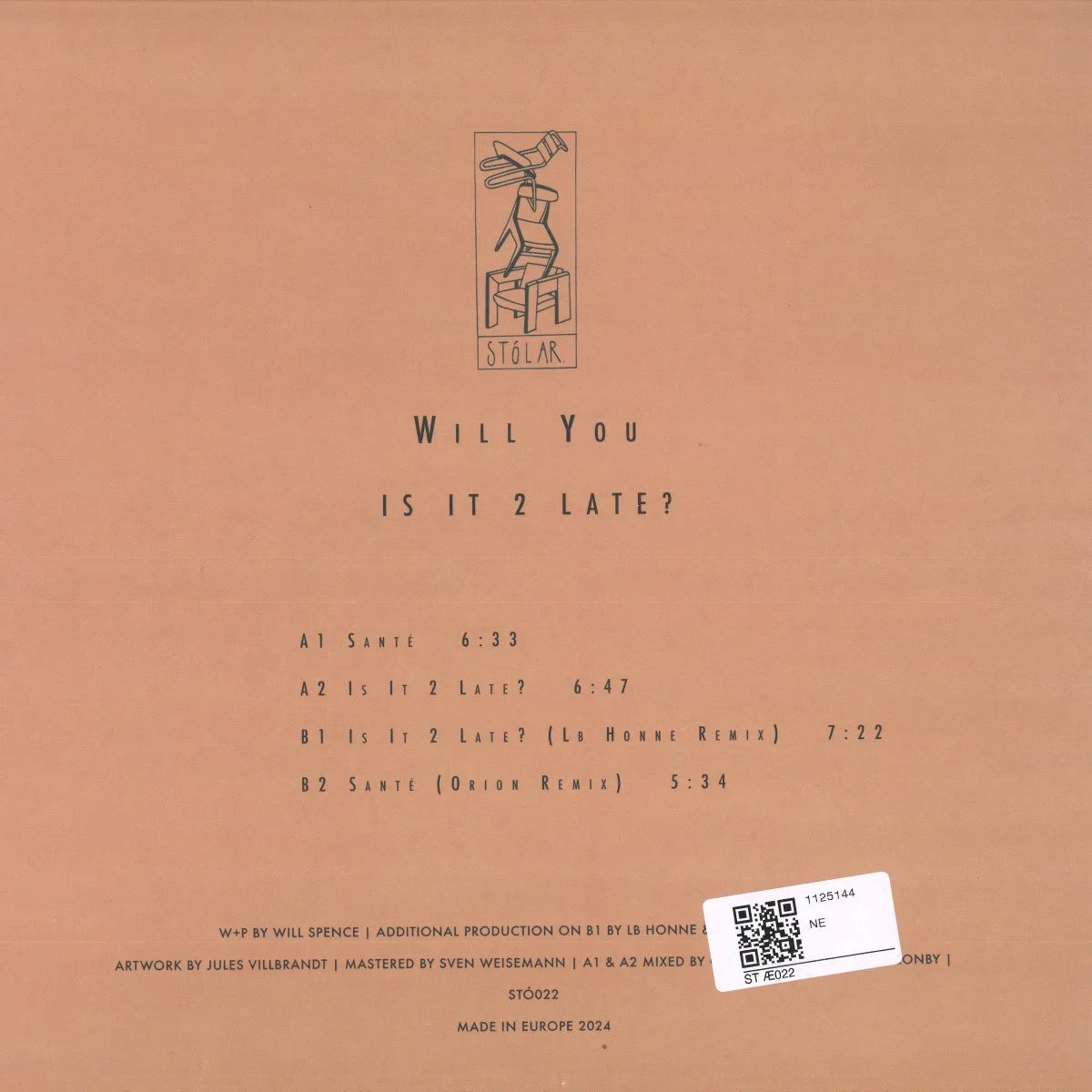 Back cover — Will You — Is It 2 Late?