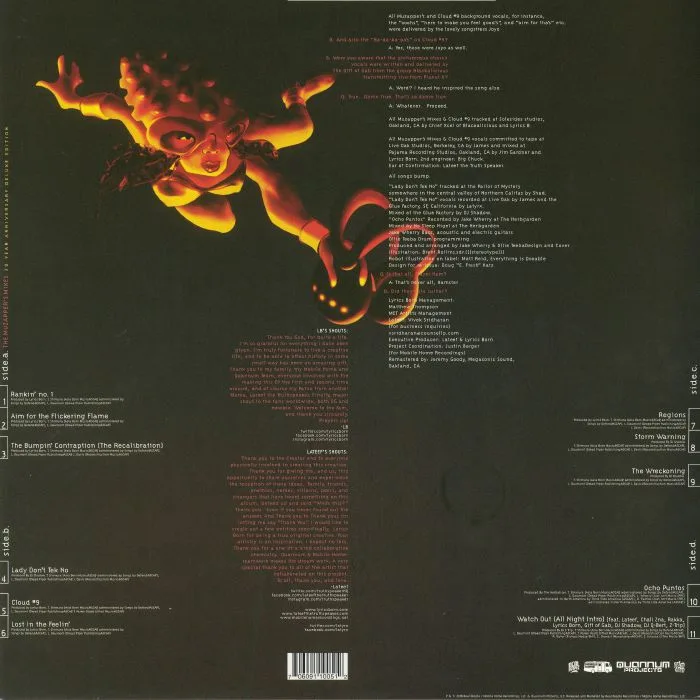 Обратная сторона обложки — LATYRX — The Muzapper's Mixes: 20th Anniversary (Deluxe Edition)